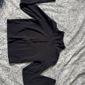 Sunday Best Charcoal Zip-Up Top